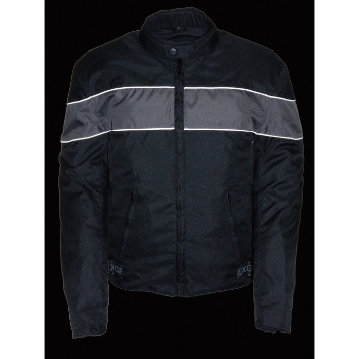 Men's Nylon Jacket 2121: Features:

600D Nylon Textile Material
Full Sleeve Zip Out liner
Front and back venting
Stand Up Col