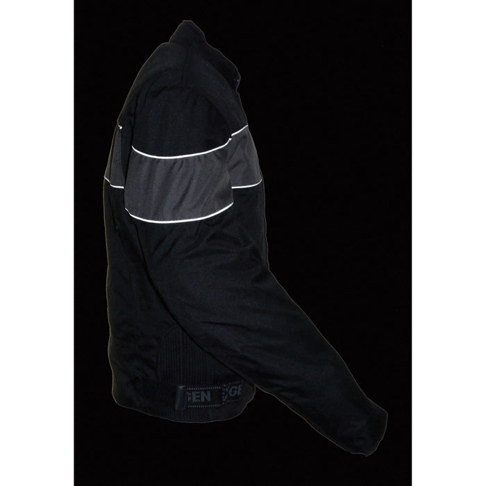 Men's Nylon Jacket 2121: Features:

600D Nylon Textile Material
Full Sleeve Zip Out liner
Front and back venting
Stand Up Col