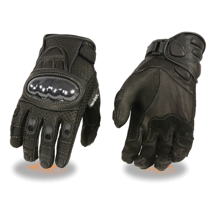Men's Perforated Racing Glove 298: Features:

Men's Short Racing Gloves
Goat Analine Skin Leather
Perforated Leather on Back