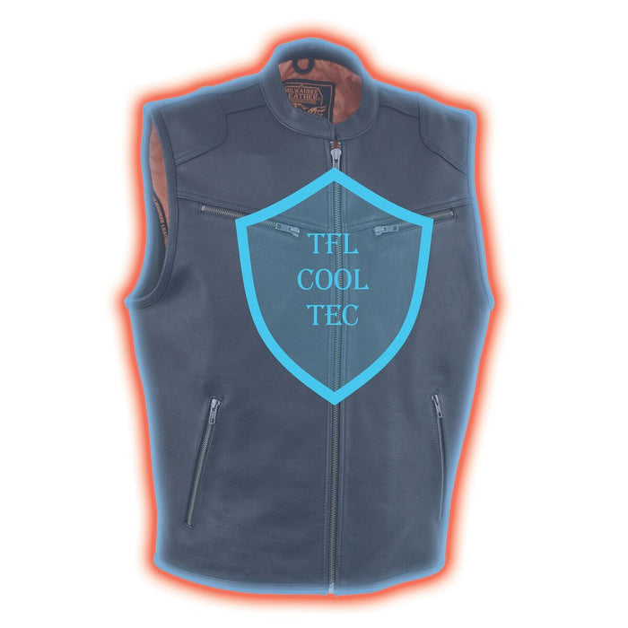 Men's Prem Zip Front Vest: Features:

1