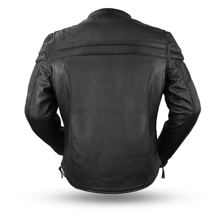Additional view of the Eagle Leather Premium Maverick jacket showing zippered underarm vents