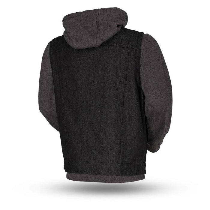 Men's Rook Vest W/Hoodie: Features:

Men's Concealed Carry Denim Vest With Hood
20 oz