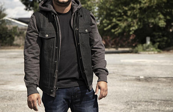 Men's Rook Vest W/Hoodie: Features:

Men's Concealed Carry Denim Vest With Hood
20 oz