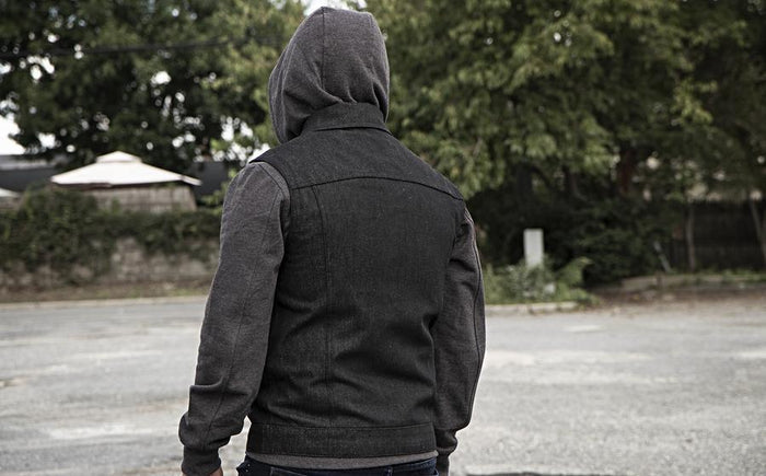 Men's Rook Vest W/Hoodie: Features:

Men's Concealed Carry Denim Vest With Hood
20 oz