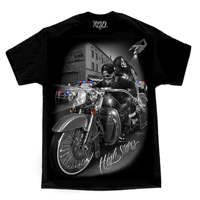 Men's T-Shirt High Stakes Blk: Features: 

6 oz