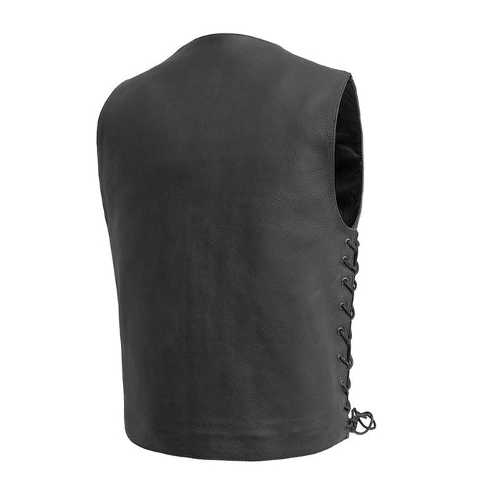 Men's  Top Biller Vest: Top Biller Men's Motorcycle Western Style Leather Vest by Eagle Leather
PRODUCT OVERVIEW:
The "Top Bi