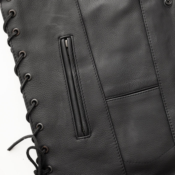 Men's  Top Biller Vest: Top Biller Men's Motorcycle Western Style Leather Vest by Eagle Leather
PRODUCT OVERVIEW:
The "Top Bi