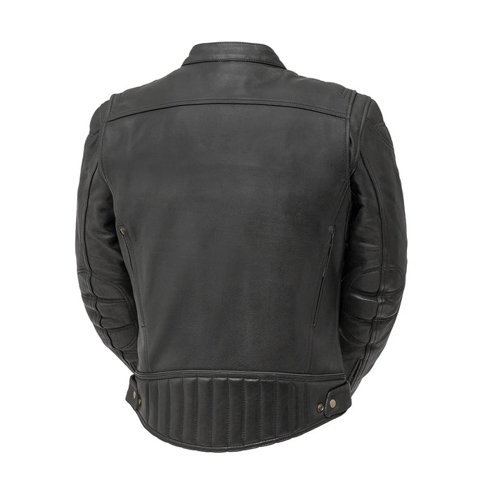 Additional view of the Eagle Leather Top Performer jacket showing vented chest pockets and zippered slash pockets
