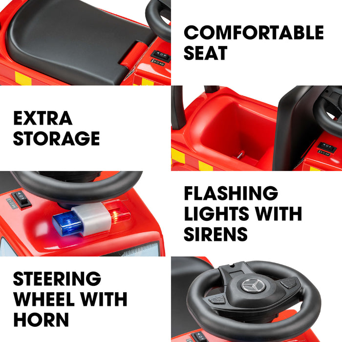 interactive features on fire engine