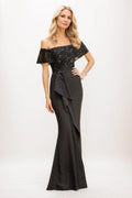 Mermaid Maxi Elastic Cloth Mother Of The Bride Dress CM0298 - COCOMELODY