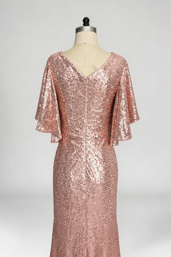 Mermaid Maxi Sequined Mother Of The Bride Dress CM0286