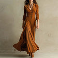 Mirella - Flowing Velvet Maxi Dress