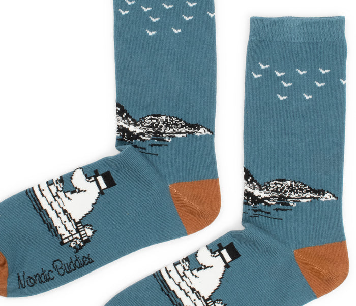 Moomin Men’s Socks Petrol Moominpappa | Muumi Miesten Sukat Petrooli Muumipappa