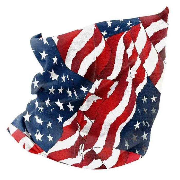 Motley Tube Wavy American Flag: Made from breathable, moisture wicking polyester, the ZANheadgear Motley Tube is comfortable