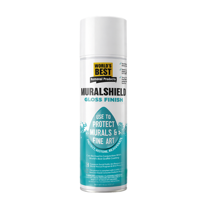 World's Best 15 oz Spray Can MuralShield Gloss on Clear Background