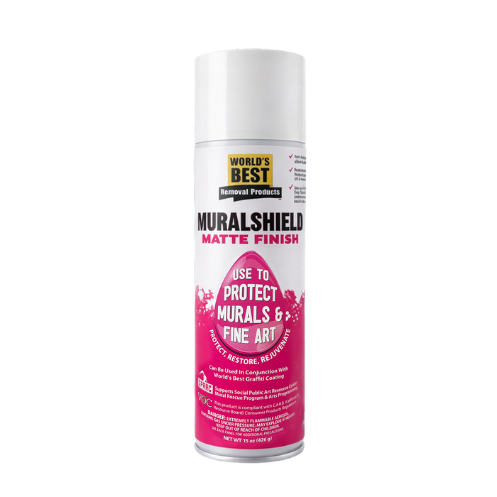 Muralshield spray can on a white background