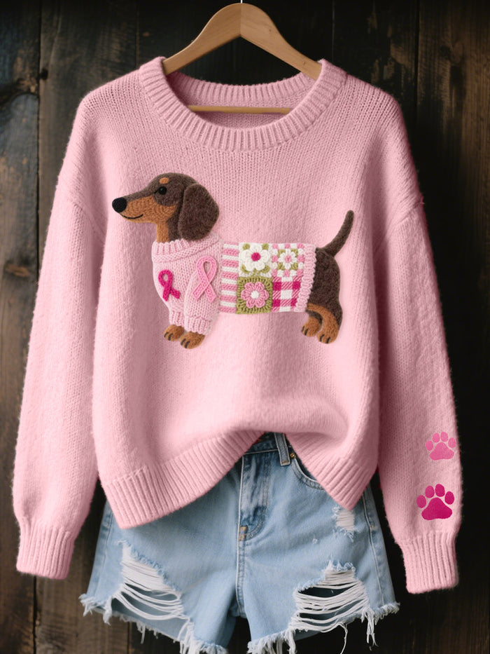 Naomi - Cozy Dachshund Knitted Sweater