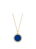 Necklaces Ileana Makri Neon Blue Crystal Necklace Gold Plated O/S Apoella
