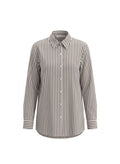 Shirts APOELLA Nike Oversized Shirt Choco/White Stripes Apoella