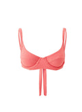 Swimwear Melissa Odabash Noto Cup Bikini Top Apricot Ribbed Apoella