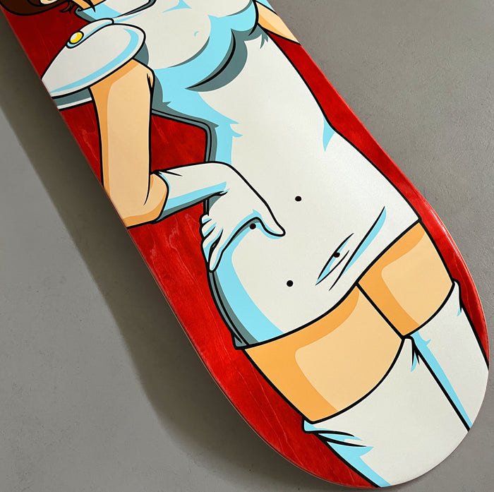 Nurse Girl Natsume NEW RED STAIN- 8.25 X 32
