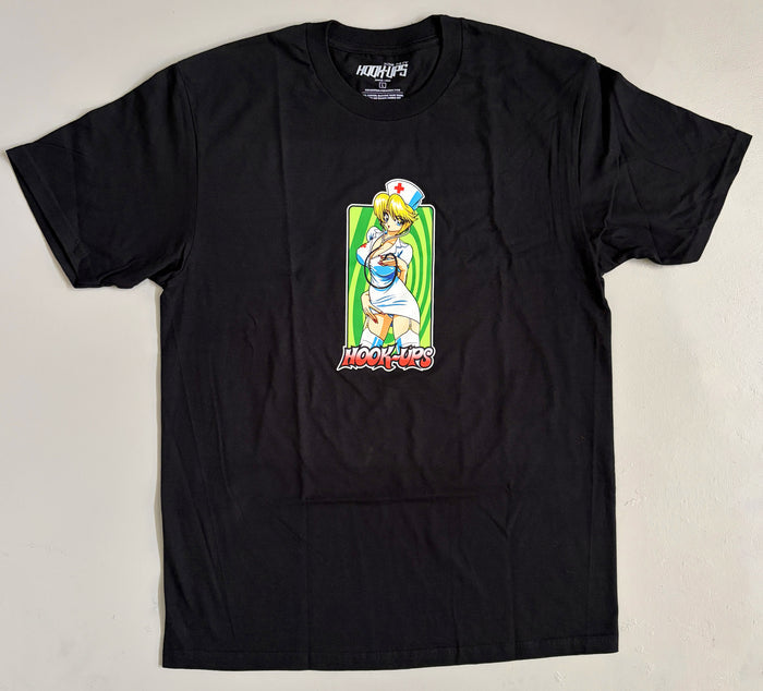 Nurse Girl Nikki T-shirt - BLACK