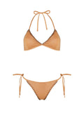 Bikini Kiohne Ocean/Zoe Triangle Embroidered Bikini Sand Sparkle Apoella