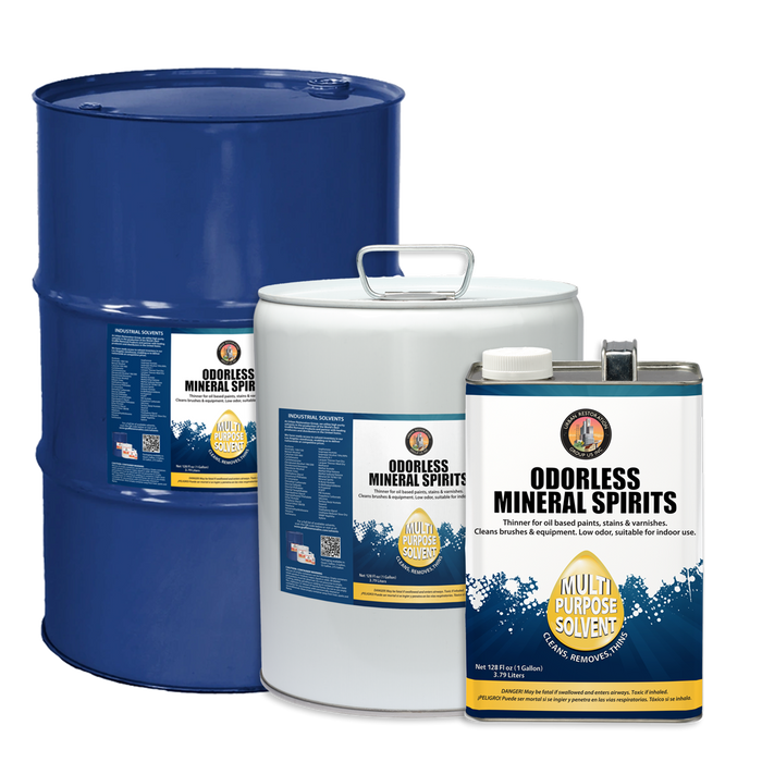 Odorless Mineral Spirits Product Range of Sizes