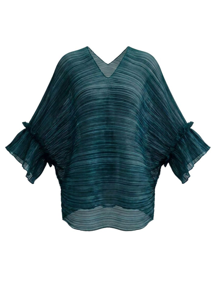 Blouses Daphne Valente Odyssey Top Chiffon Petrol O/S / Petrol Apoella