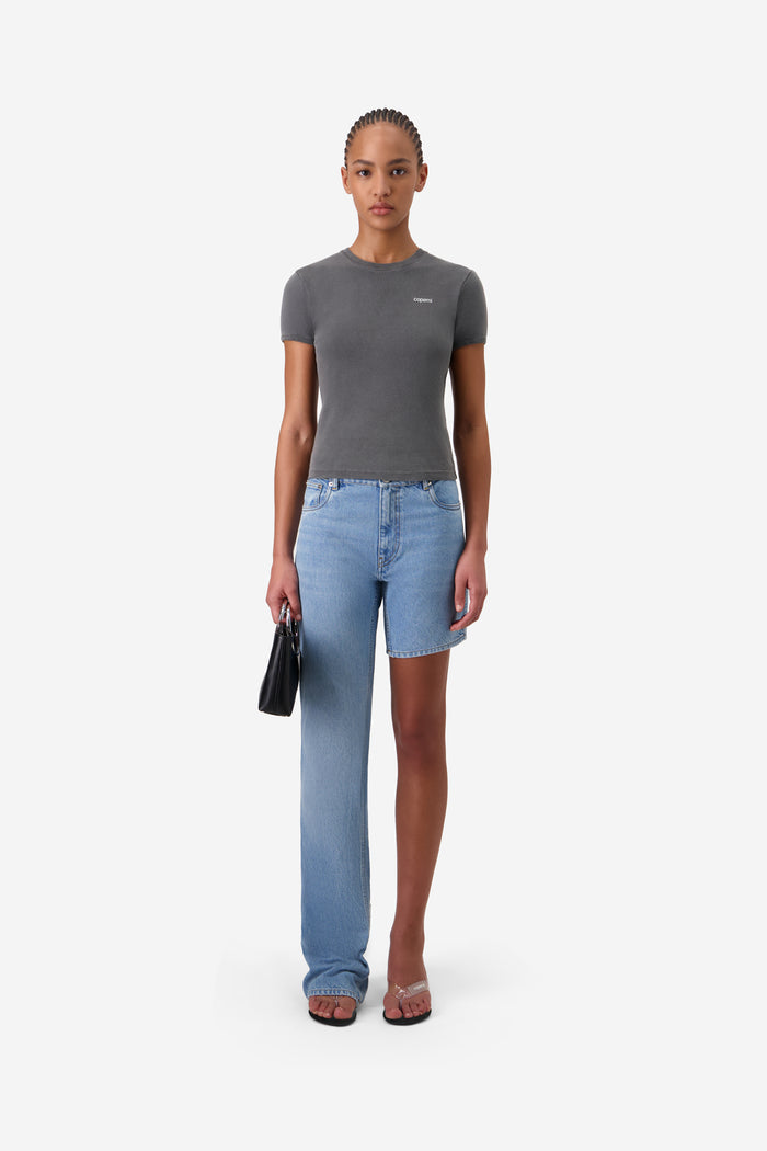 One-leg Denim Pants