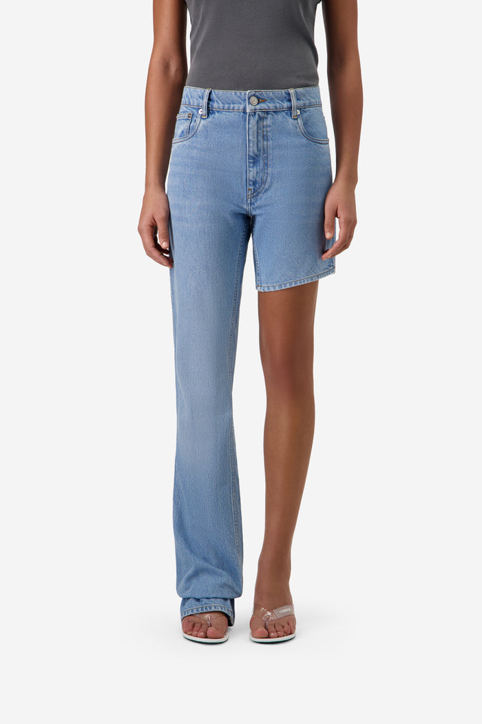 One-leg Denim Pants