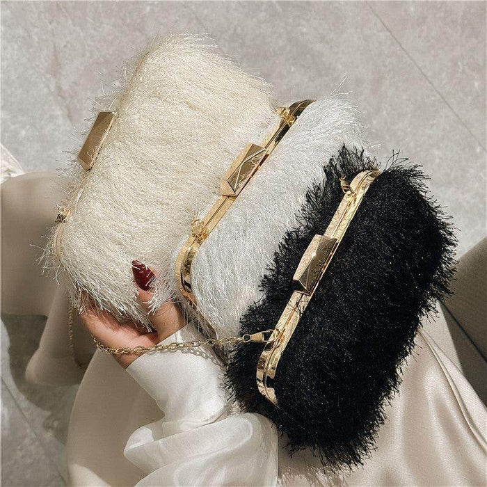 One shoulder hand holding women's bag acrylic bag 738441364695 - COCOMELODY