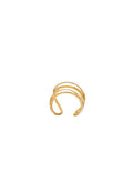 Rings Maggoosh Organic Ring Sterling Silver Gold Plated O/S Apoella