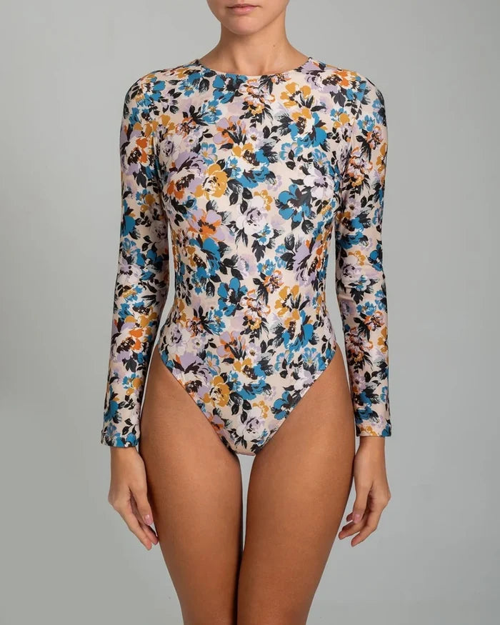 One-Piece Stefania Frangista Otto Open Back Long Sleeve One Piece Muse Apoella