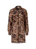 Shirtdress Stefania Frangista Palmira Short Shirtdress Leopard Apoella