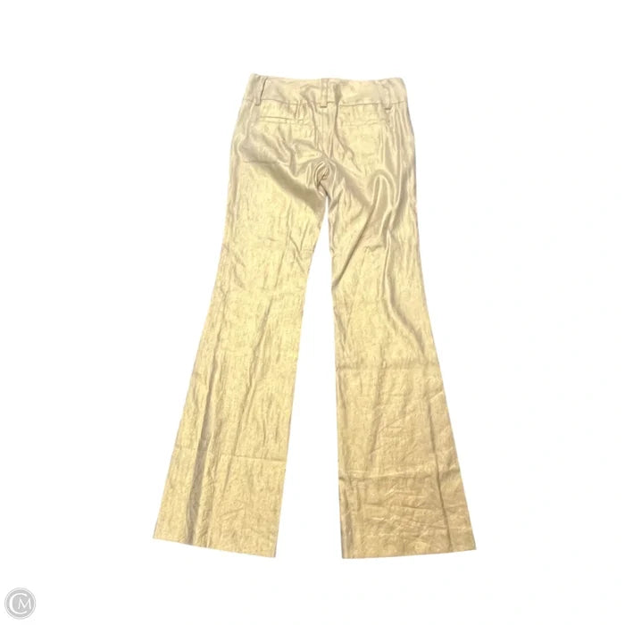 Pants Designer By Alice + Olivia In Gold, Size: 4