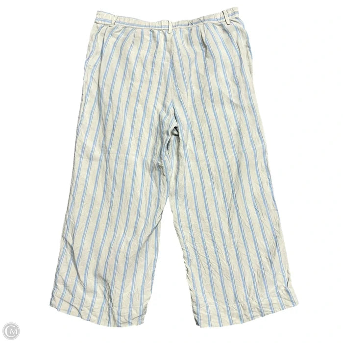 Pants Linen By J. Jill In Striped Pattern, Size: L