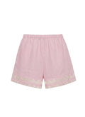 Shorts Greek Archaic Kori Papyrus Elastic Waist Shorts Pink/Champagne Apoella