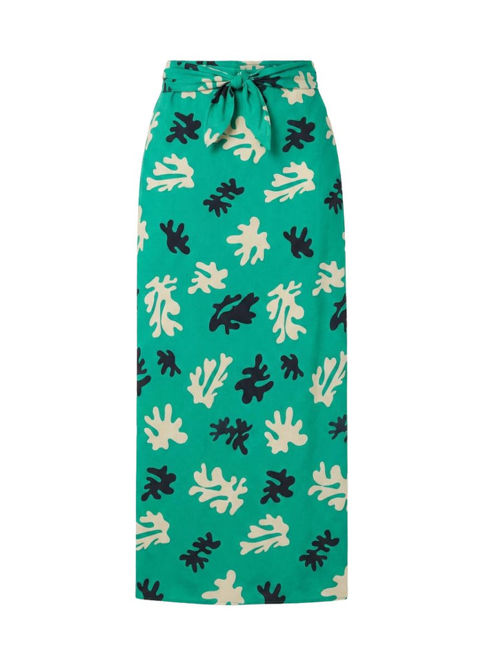Skirts Blue Cicada Pareo Maxi Wrap Skirt Reef Green O/S / Reef Green Apoella