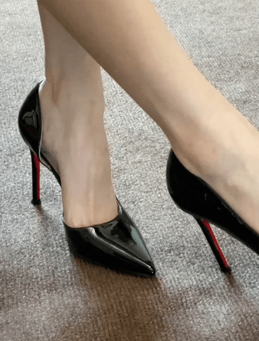 Patent Pointed Toe Stiletto Pumps Slip On High Heels Shoes 936237414895
