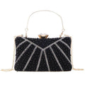 Pearl and diamond banquet clutch dress evening bag 823414689997 - COCOMELODY