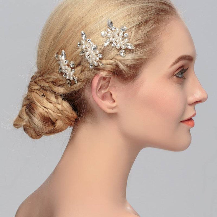 Pearl hair comb Hair Accessories 566704593828 - COCOMELODY