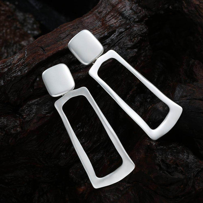 Personalized geometric fashion all-in-one mid-length ear clips 619606833719 - COCOMELODY