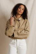 Petw247 Canvas Crop Utility Jacket