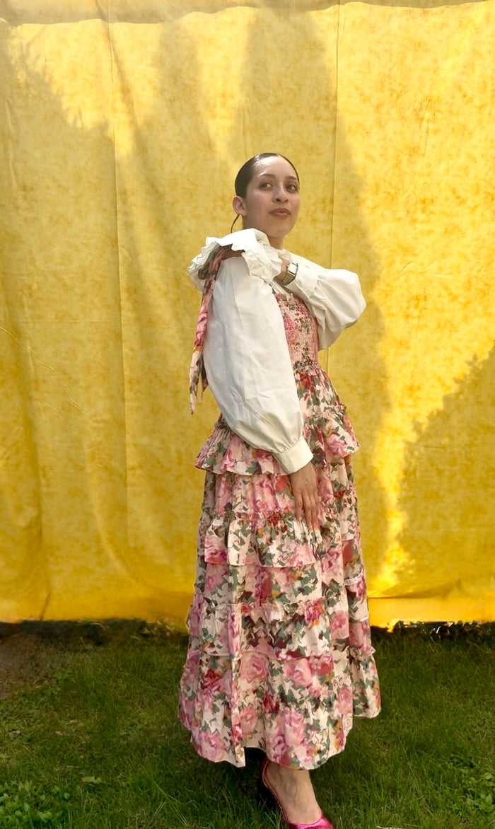 Pink Tiered Amira Dress