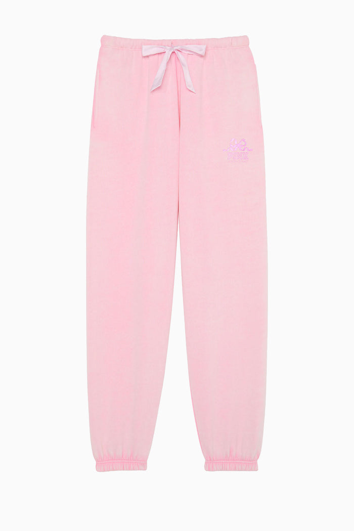PINK x LoveShackFancy Ivy Fleece Jogger - PINK LOLLIPOP WASH