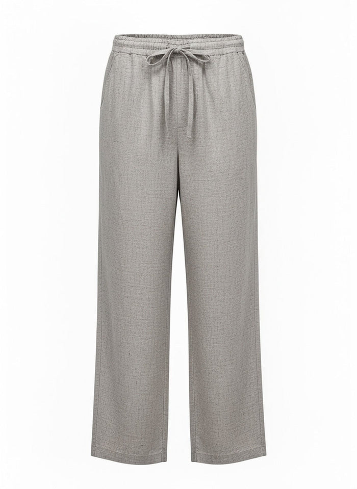 Pants APOELLA Pontus Linen Pants Grey Apoella