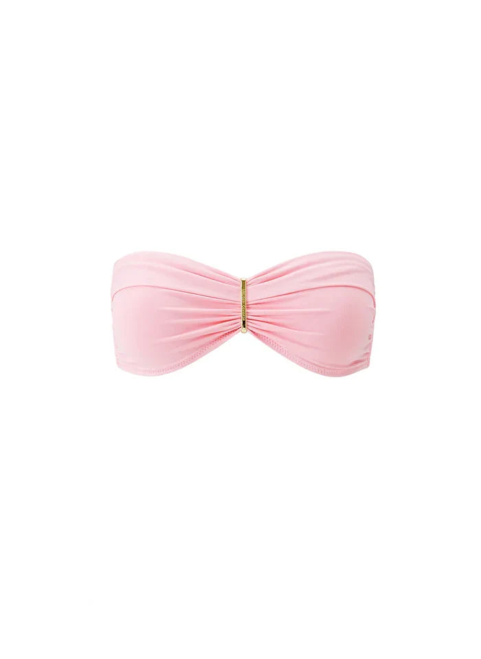 Swimwear Melissa Odabash Positano Bandeau Bikini Top Rose Apoella