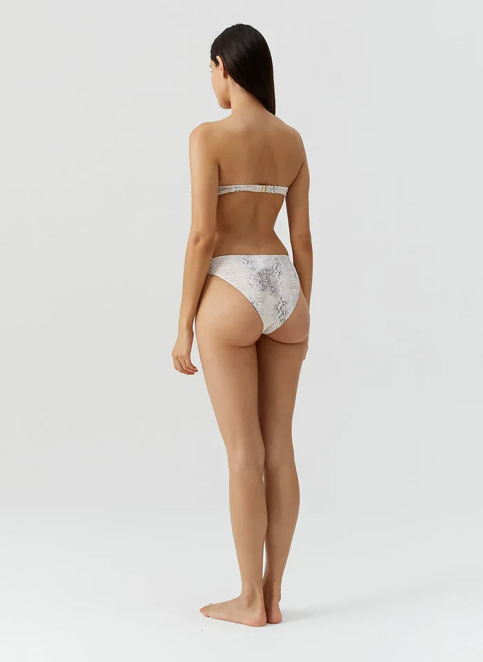 Swimwear Melissa Odabash Prague Bandeau Bikini Top Lizard Apoella