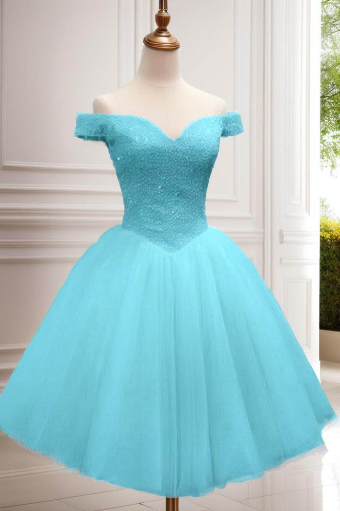 Princess Knee Length Tulle Homecoming Dresses CS0523 - COCOMELODY